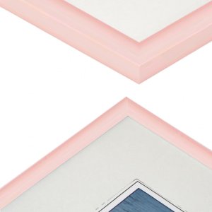 Henzo Napoli Kunststoffrahmen 40x40 cm rosa schmaler Bilderrahmen mit Glas
