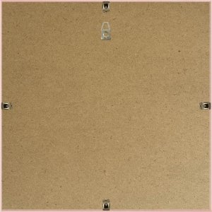 Henzo Napoli Kunststoffrahmen 40x40 cm rosa schmaler Bilderrahmen mit Glas