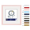 Henzo Napoli Kunststoffrahmen 40x40 cm rosa schmaler Bilderrahmen mit Glas