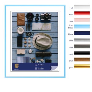 Henzo Kunststoffrahmen Napoli 50x60 cm hellblau