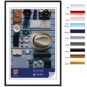 Henzo Kunststoffrahmen Napoli 60x90 cm schwarz