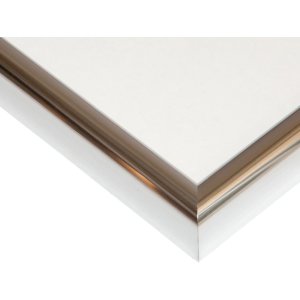 Henzo Kunststoffrahmen Napoli 60x90 cm silber