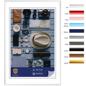 Henzo Kunststoffrahmen Napoli 60x90 cm weiß