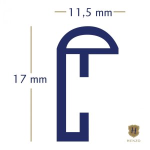 Henzo Kunststoffrahmen Napoli 60x90 cm weiß