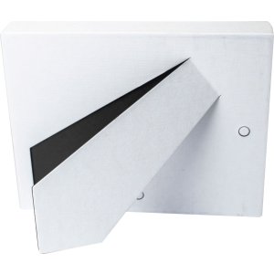 HNFD Passepartout Bilderrahmen 10x15 cm weiß ohne Glas mit Aufsteller 3D-Rahmen