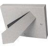 HNFD Passepartout Bilderrahmen 10x15 cm grau zum Aufstellen und Aufhängen 3D