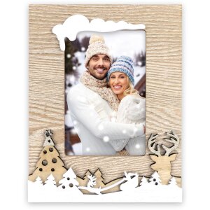 ZEP Weihnachts-Bilderrrahmen Sven 10x15 cm Holz für...