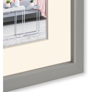 ZEP Bilderrahmen Edison Holzoptik 10x15 bis 50x70 cm Weiß Grau Schwarz