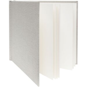 Льняной фотоальбом Deknudt A66DF7 серый 20x20 см 20 белых страниц