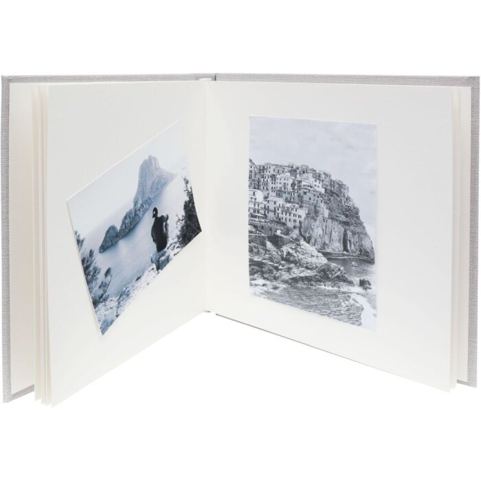 Deknudt Leinen-Fotoalbum A66DF7 30x30 cm grau