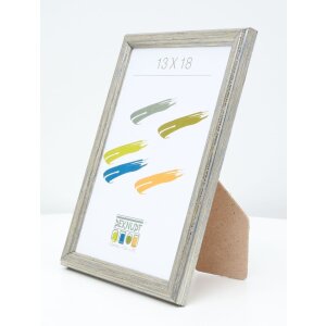 S236D1 Деревянная рамка серебро 30x40 см