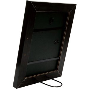 Deknudt Holzrahmen S46E Silberkante 20x20 cm grau mit Antireflexglas