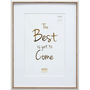 Deknudt Kunststoffrahmen S46WG weiß Kante natur 10x15 cm