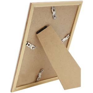 Deknudt Kunststoffrahmen S46WG weiß natur Kante 13x18 cm mit Passepartout