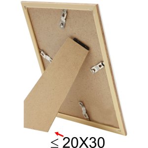 Deknudt Kunststoffrahmen S46WG weiß natur Kante 13x18 cm mit Passepartout