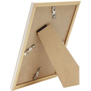 Deknudt Kunststoffrahmen S46WG natur hell Kante weiß 10x15 cm