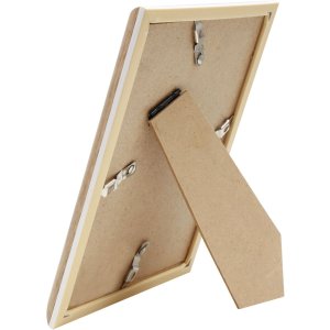 Deknudt Kunststoffrahmen S46WG natur Kante weiß 18x24 cm