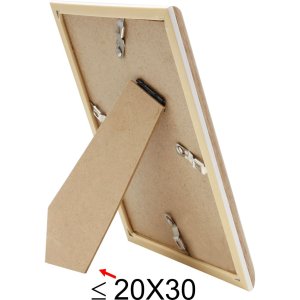 Deknudt Kunststoffrahmen S46WG natur Kante weiß 18x24 cm