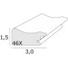 Deknudt Bilderrahmen S46XF weiß 20x30 cm