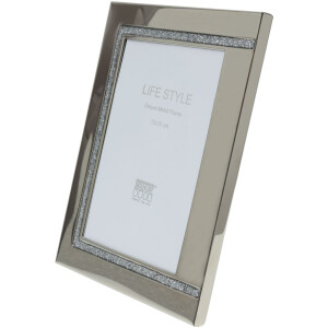 Фоторамка S57MJ1 серебристая глянцевая 10x15 см