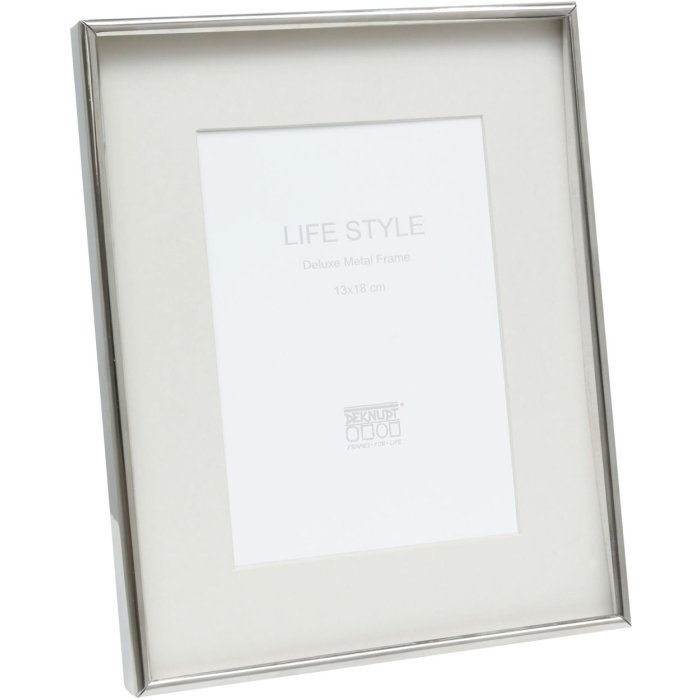 Deknudt Fotorahmen S57MP1 silber 10x15 cm mit Passepartout