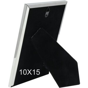 Фоторамка S57MQ1 серебристая глянцевая 15x20 см