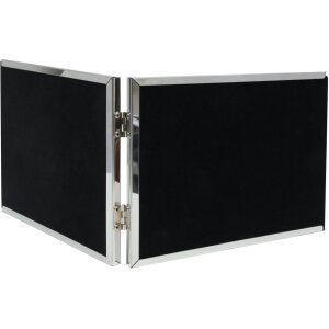 Двойная рамка S57MQ1 серебристая глянцевая 2 фото 13x18 см альбомный формат