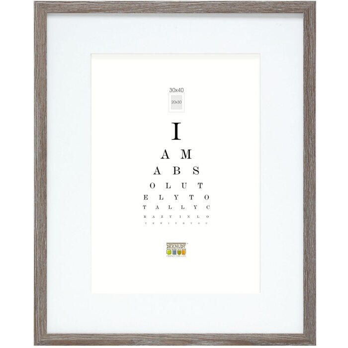 Деревянная рамка S66KH3 коричнево-серый 40x50 см с пассатижами