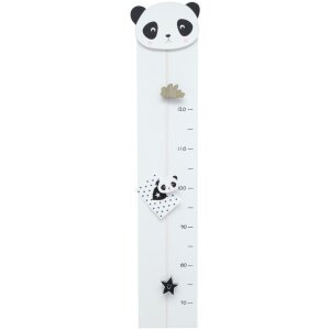 Deknudt Wachstumsmesser weiß Panda 17x81 cm
