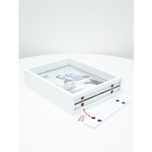 Deknudt Holz-Fotorahmen S68SK1 schwebender Effekt 25x25 cm