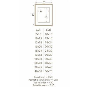 Deknudt Holzrahmen S223H1 natur 10x15 bis 50x70 cm