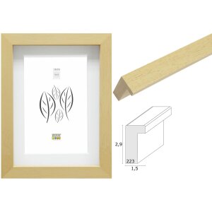 Deknudt S223H1P1 3D Objektrahmen Naturholz 1,5 cm 13x18...