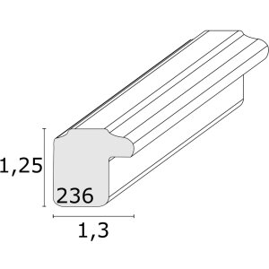 Deknudt S236D1 Holzbilderrahmen Silber