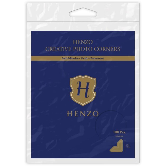 Уголки для цветных фотографий Henzo крафт 108 шт.