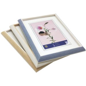 Henzo WPC Bilderrahmen Lily 10x15 cm blau mit Aufsteller Hoch- und Querformat