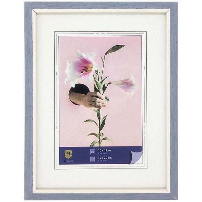 Henzo WPC Bilderrahmen Lily 15x20 cm blau