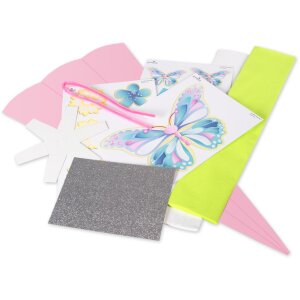 Goldbuch Schultüten-Bastelset Wellpappe Schmetterlinge 68 cm
