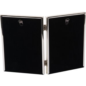 Металлическая двойная рамка Goldbuch Fine 2 фото 15x20 см серебристый глянец