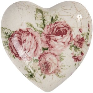 Украшение сердце 8x8x4 см разноцветное 6CE1183S