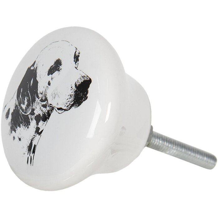 Дверная ручка Ø 4x2 см белая 64708