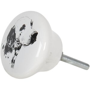 Дверная ручка Ø 4x2 см белая 64708