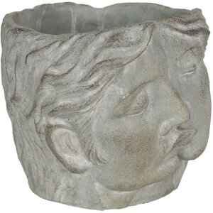 Цветочный горшок 16x14x13 см серый 6TE0319S