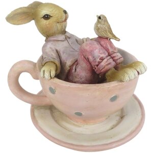 Украшение кролик 10x8x8 см разноцветный 6PR3328