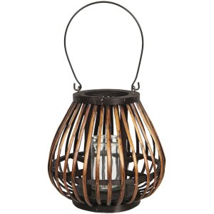 Фонарь Ø 23x22 см коричневый 6RO0493