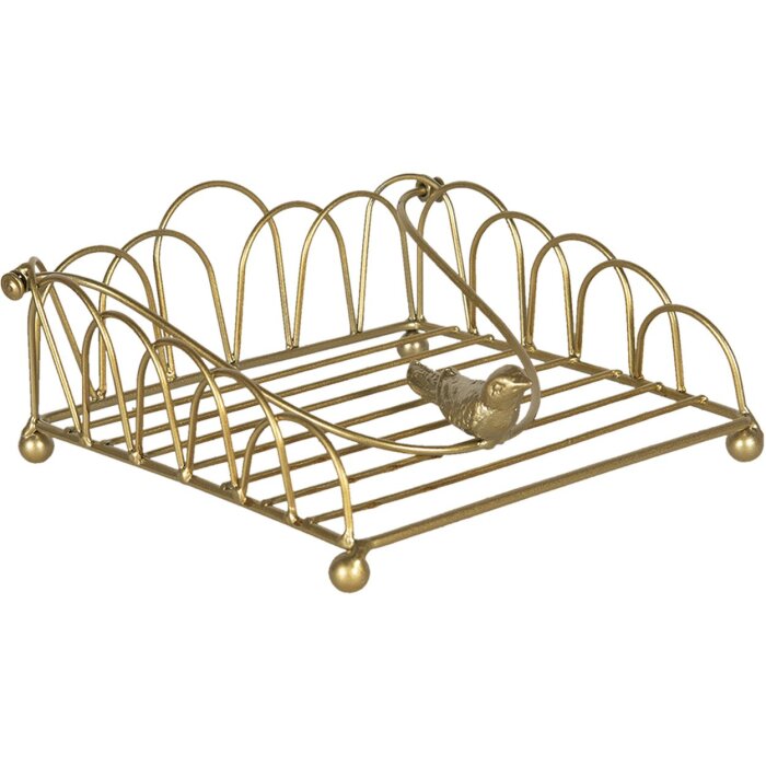 Держатель для салфеток 20x20x9 см золото 60057GO