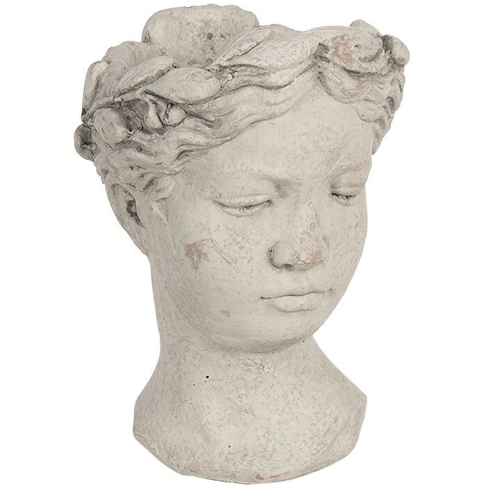 Цветочный горшок 18x17x25 см серый 6TE0307