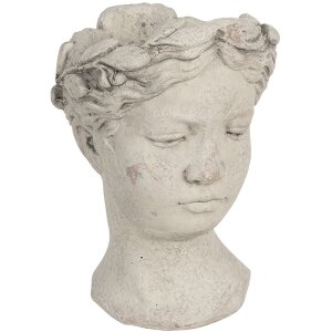 Цветочный горшок 18x17x25 см серый 6TE0307