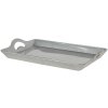 Поднос 45x32x3 см серебристый 64599ZI