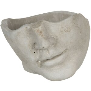 Цветочный горшок 21x19x14 см бежевый 6TE0330L