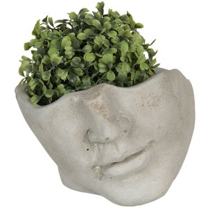 Цветочный горшок 21x19x14 см бежевый 6TE0330L